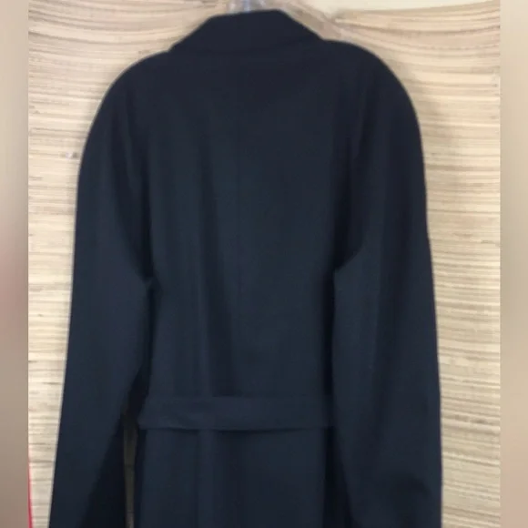 Burberry London Single Breasted Belted 100% Wool Car Trench Coat Size 40R - Picture 11 of 15